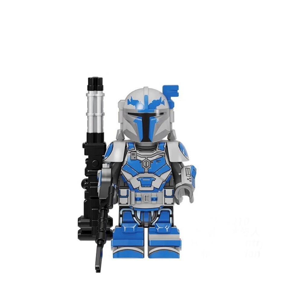 Star Wars Mandalorian Blue/silver infantry Custom minifigure